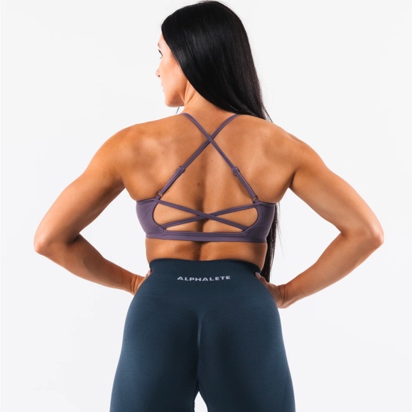Alphalete Amplify cross back bra XS colour pomp - Picture 2 of 4